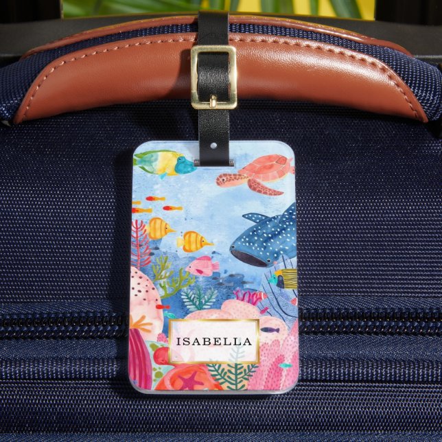 Personaliserad | Marin Life Bagagebricka (Framsida Insitu 2)