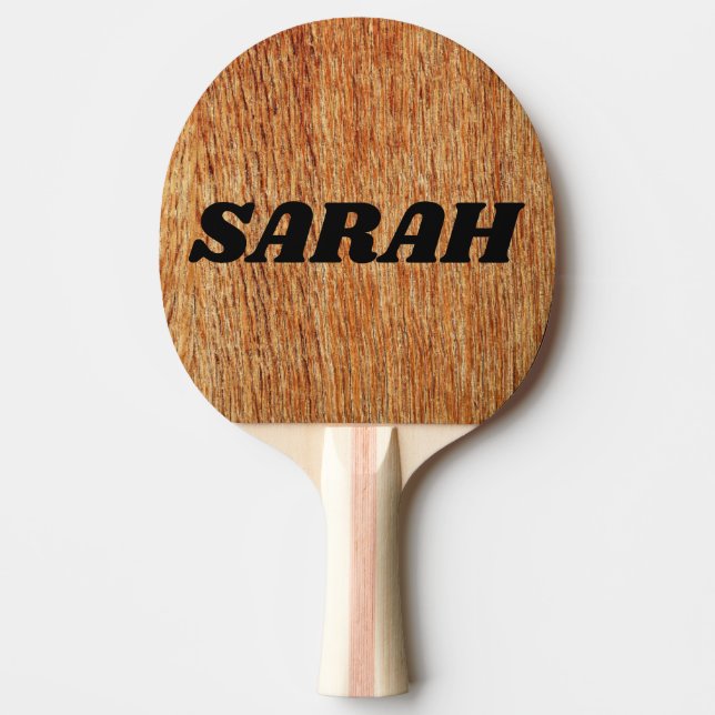 PERSONALISERAT NAMN splitter nytt PING PONG PADDLA Pingisracket (Framsidan)