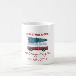 Personalisierbar- Christmas Movie Mug Watching Kaffemugg