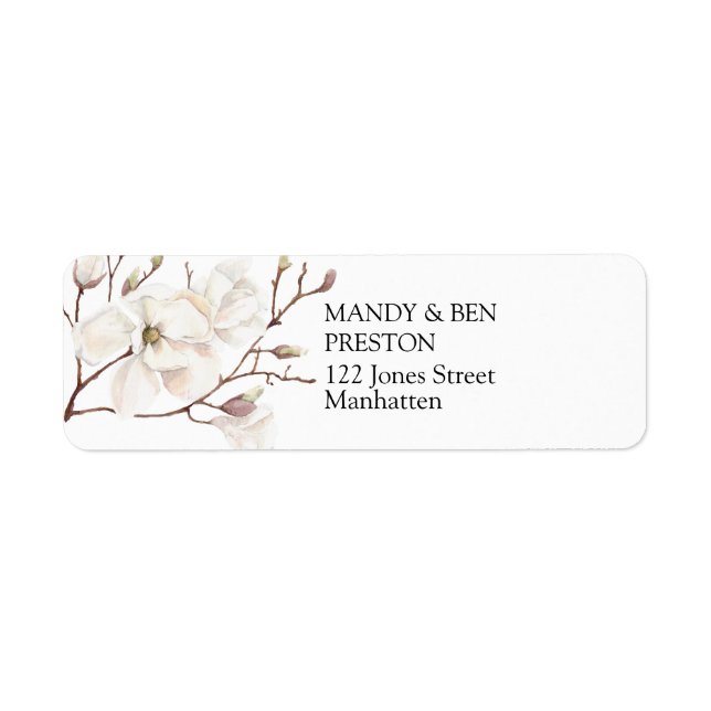 Personalisierbar Elegant Modern Address Aufkleber Returadress Etikett (Framsidan)