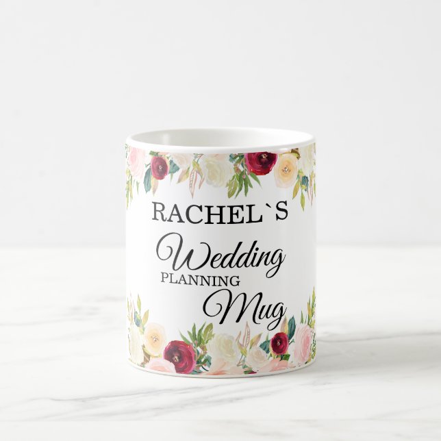 Personalisierbar- Wedding-Planning-Mug Kaffeetasse Kaffemugg (Center)