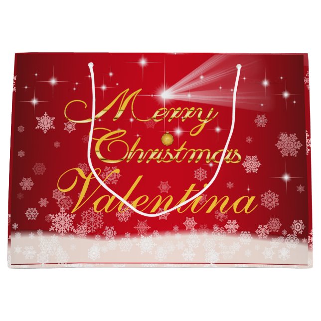 personalisierbare Geschenktüte für Weihnachten (Framsidan)