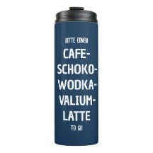 Personalisierbarer Café-Schoko-Wodka-Latte