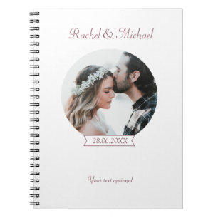 Personalisierbarer Hochzeit Foto Anteckningsbok