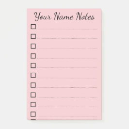 personalisiert Name Post-it Block