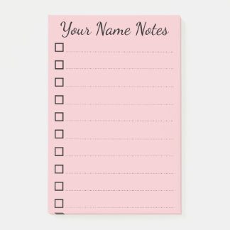personalisiert Name Post-it Block
