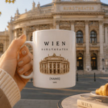 Personalisierte Burgtheater Tasse | Name & Jahr