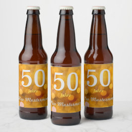 personalisierte Geburtstag Ölflaska Etikett