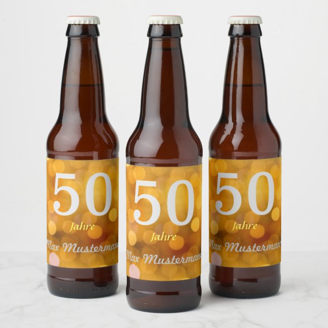 personalisierte Geburtstag Ölflaska Etikett (Flaskor)