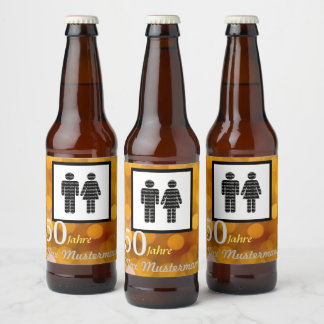 personalisierte Geburtstag Ölflaska Etikett