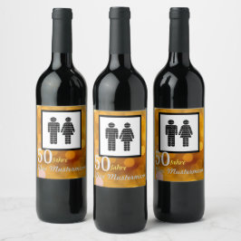 personalisierte Geburtstag Vinflaska Etikett