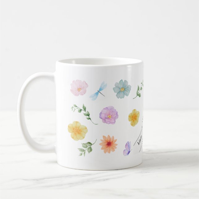 Personalisierte Mama Tasse mit Kinderhände Kaffemugg (Vänster)