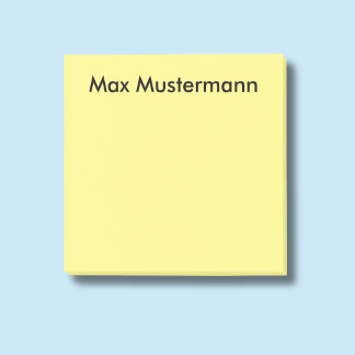 personalisierte post-it block