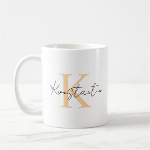 Personalisierte Tasse, Tasse mit Namen und Buchsta Kaffemugg