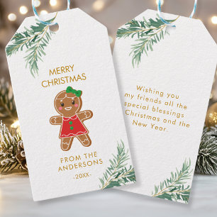 Personalisierte Weihnachts- Geschenkanhänger Presentetikett