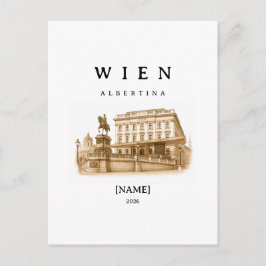 Personalisierte Wien Albertina | Name & Jahr Vykort