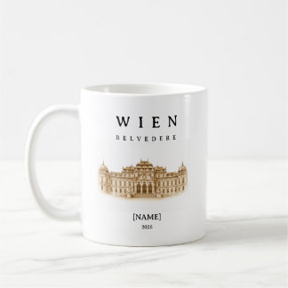 Personalisierte Wien Belvedere Tasse | Name & Jahr Kaffemugg