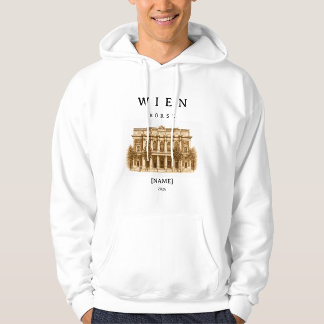 Personalisierte Wien Börse | Name & Jahr Hoodie (Framsida)