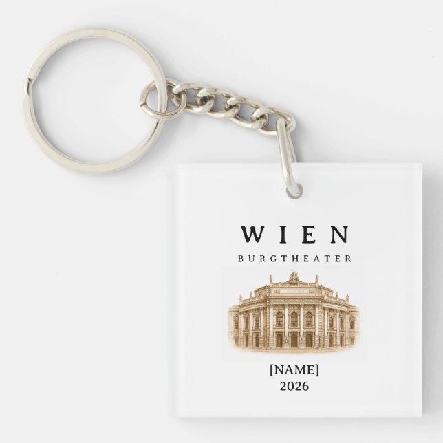 Personalisierte Wien Burgtheater | Name & Jahr (Framsidan)