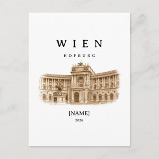 Personalisierte Wien Hofburg | Name & Jahr Vykort