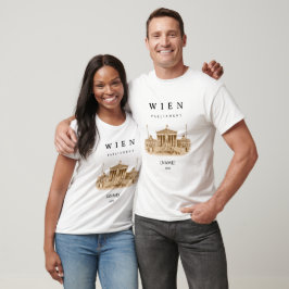 Personalisierte Wien Parlament | Name & Jahr T Shirt