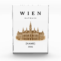 Personalisierte Wien Rathaus | Name & Jahr