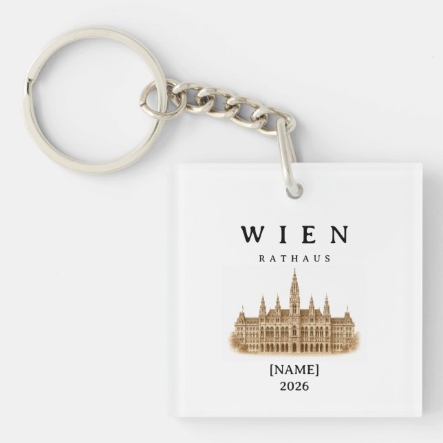 Personalisierte Wien Rathaus | Name & Jahr (Framsidan)