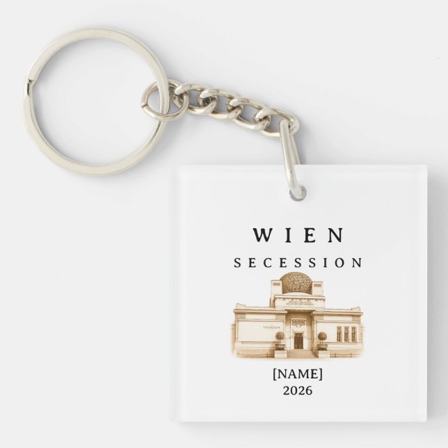 Personalisierte Wien Secession | Name & Jahr (Framsidan)