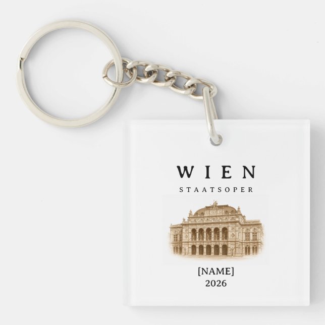 Personalisierte Wien Staatsoper | Name & Jahr (Framsidan)