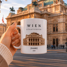 Personalisierte Wien Staatsoper Tasse | Name