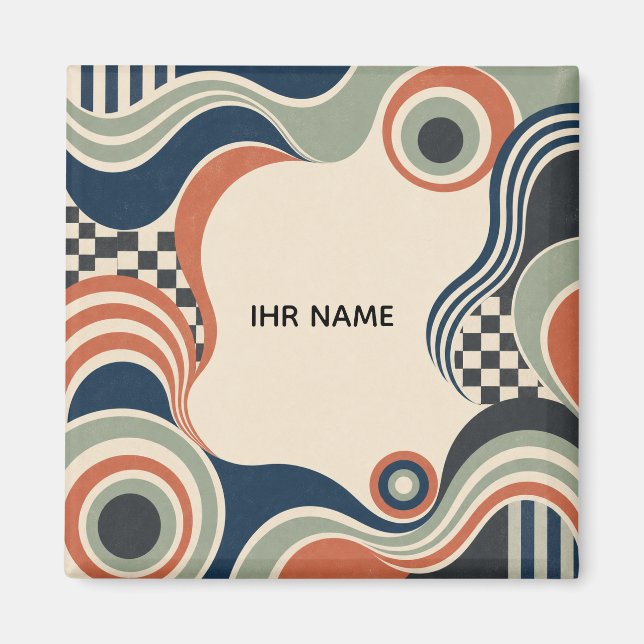 Personalisierter Magnet – Retro Focus (Framsidan)