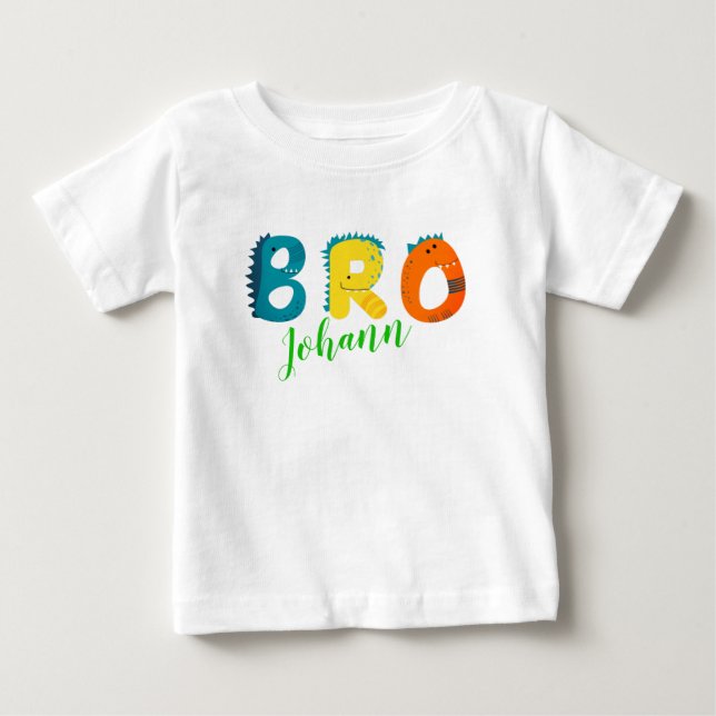 Personalisiertes BRO Baby T-shirt (Framsida)
