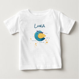 Personalisiertes Geburtsdaten Baby T-shirt