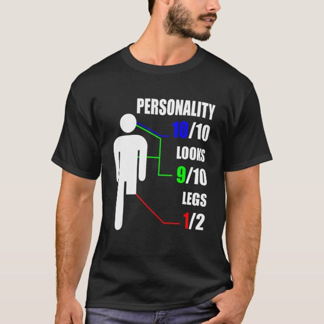 Personaliteten ser ut att ha en anfallssignal för  t shirt (Framsida)