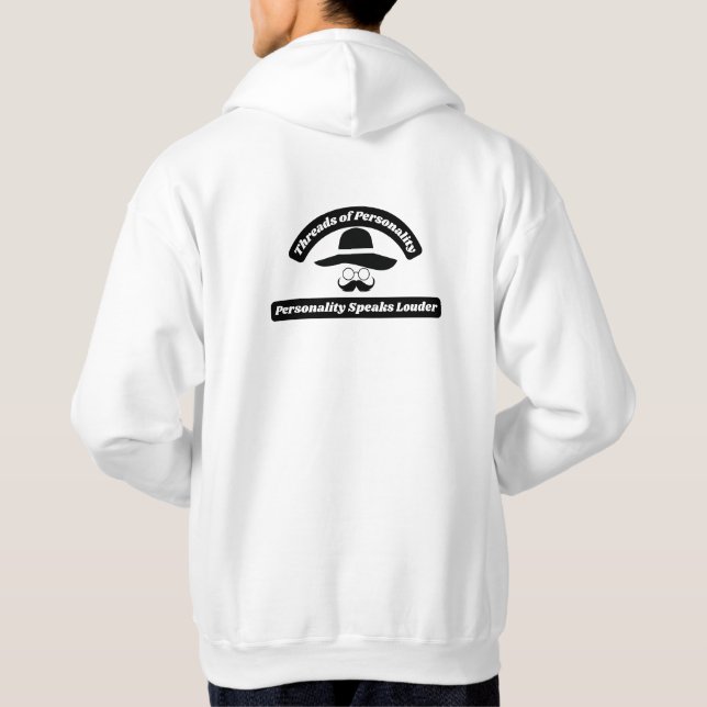 Personaliteten Speaks Louder Hoodie (Baksida)