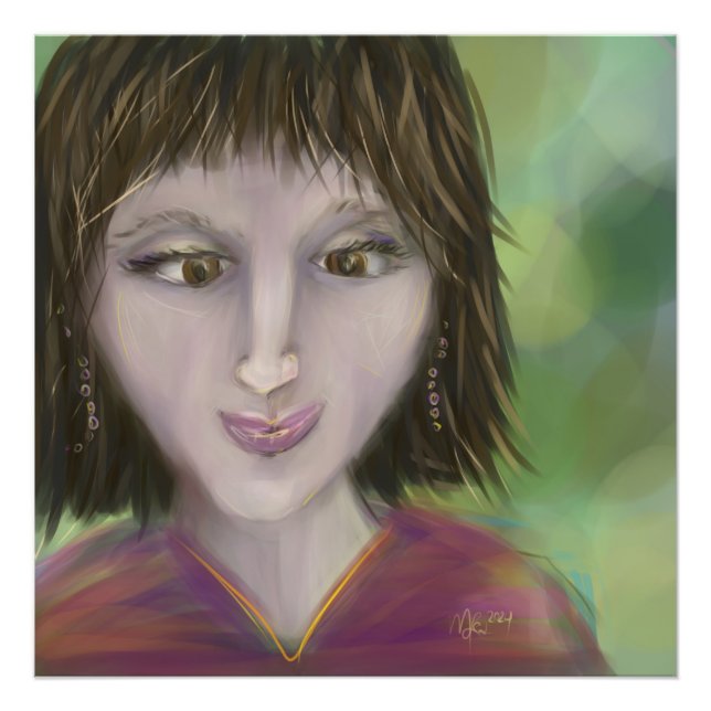Personality Porträtt 24x24 Begränsad Edition 13 ju Fototryck (Framsidan)
