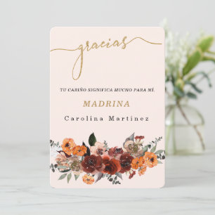 Personaliza Agradecimiento Para la Madrina Inbjudningar