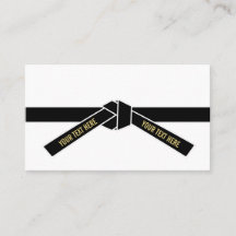 Personalizable Black Bälte (Kuro-obi)