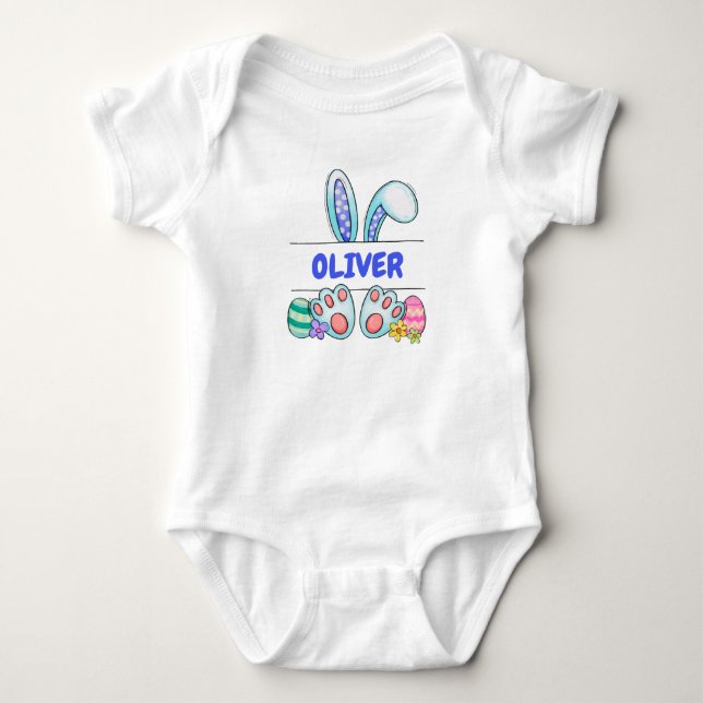 Personalizable Cute Baby Boy  T Shirt (Framsida)