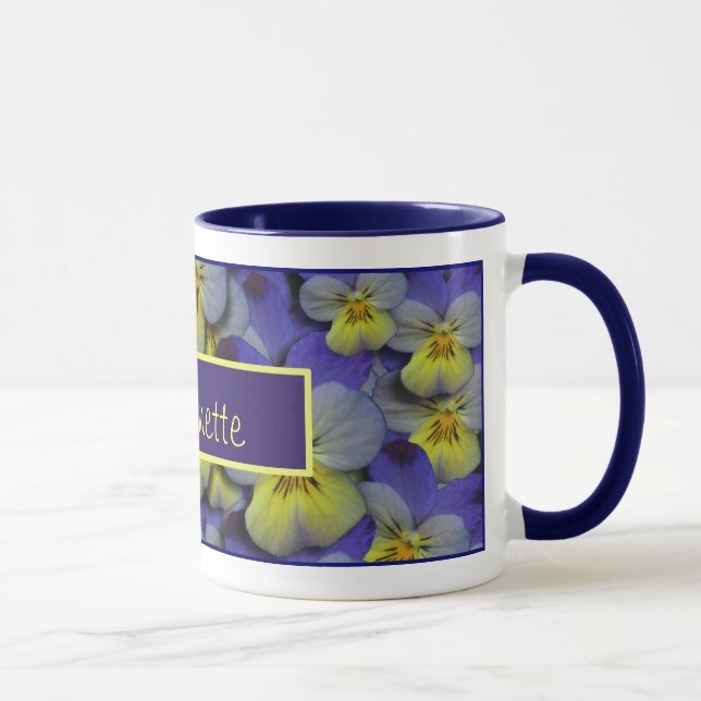 Personalizable för vildPansy mugg (Höger)