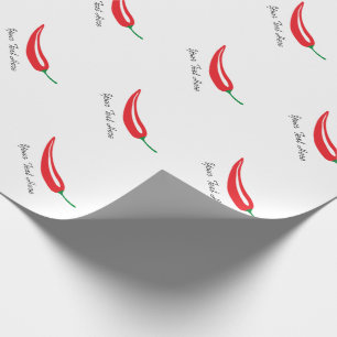 Personalizable glödhet chilipeppar som slår in presentpapper