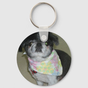 Personalizable hund Keychain Nyckelring