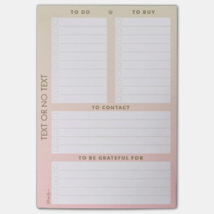Personalizable listar det åtskilliga bråk vadder post-it block