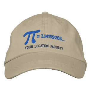 Personalizable Pi formel Broderad Keps