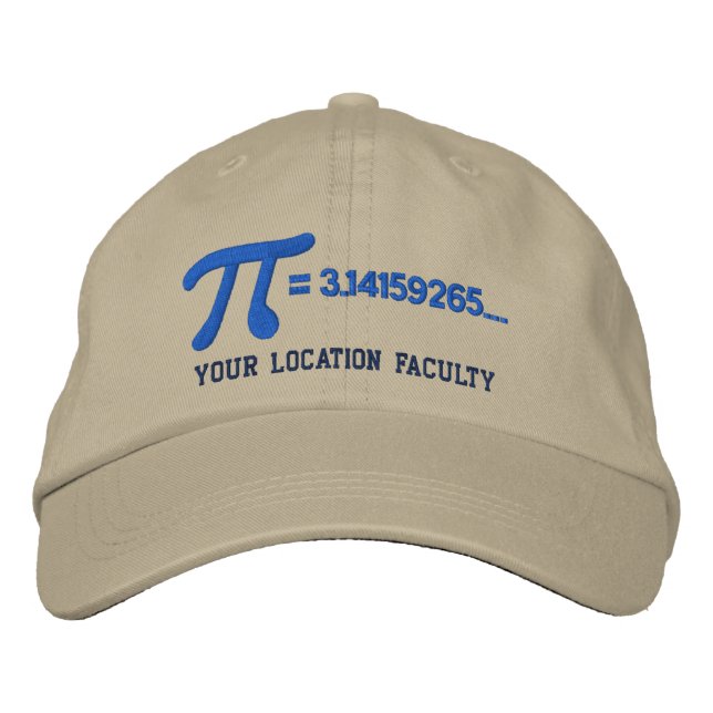 Personalizable Pi formel Broderad Keps (Framsida)