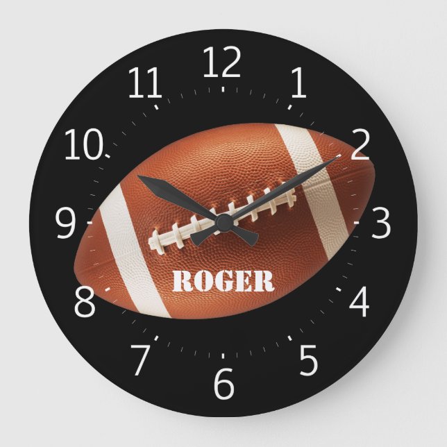 Personalizable Rugby Stor Klocka (Framsida)