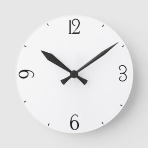 Personalizable tar tid på med numrerar rund klocka