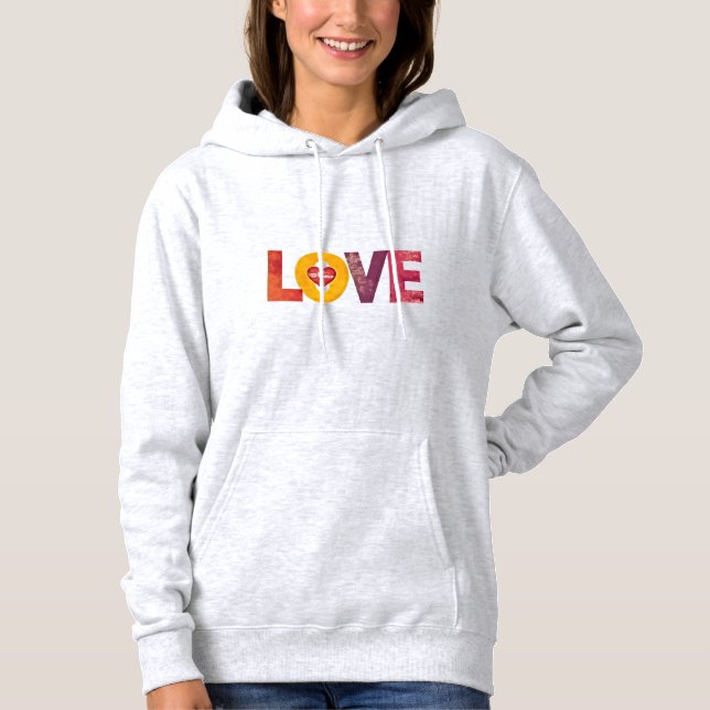 Personalizable Valentine's Day Heart Love Women's  T Shirt (Framsida)