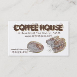 personalizable visitkort "för kaffebönor" lojalitetskort