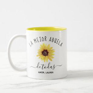 Personalizada La Mejor Abuela de toda Två-Tonad Mugg
